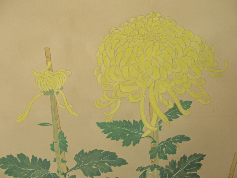 Japanese Kiku Flower & Leaf