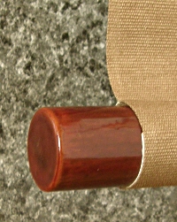 Roller End lacquered with Urushi