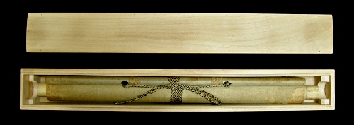 In Wooden Scroll Box
