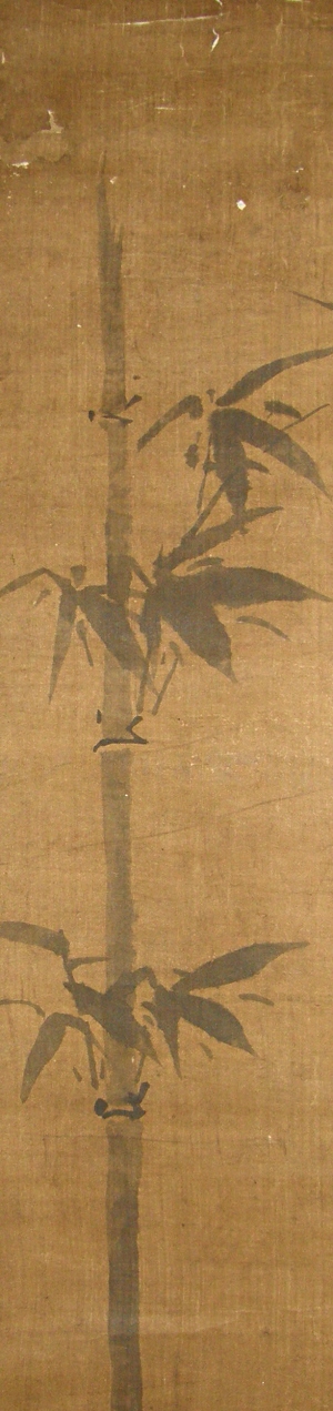 Bamboo drawn in the Suiboku painting method