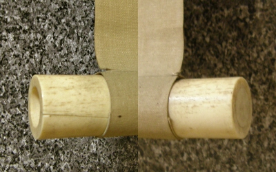 Roller Ends made of Staghorn