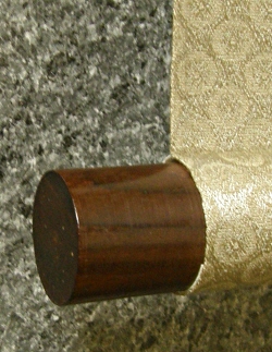 Roller End made from Ebony Wood