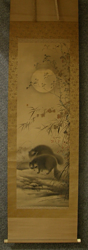 [ Japanese Raccoon under the Autumn Moon ] Tanuki