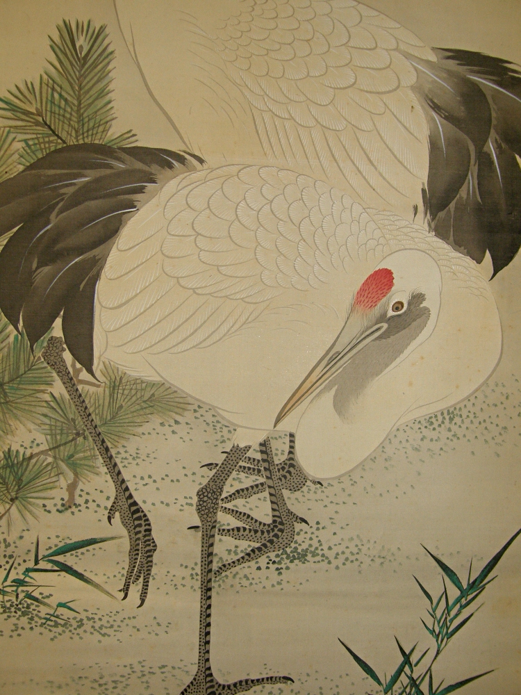 Japanese Tsuru (crane) birds