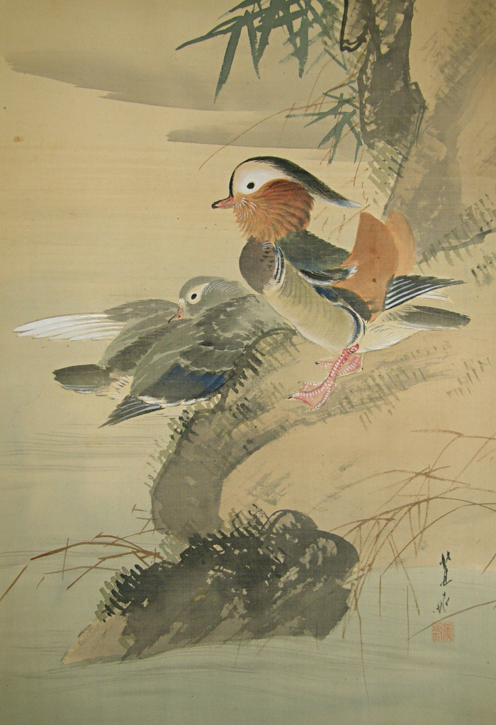 Oshidori Bird Couple