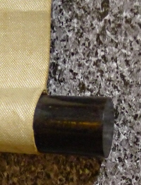 Jikusaki Roller End made of Shitan Ebony Wood