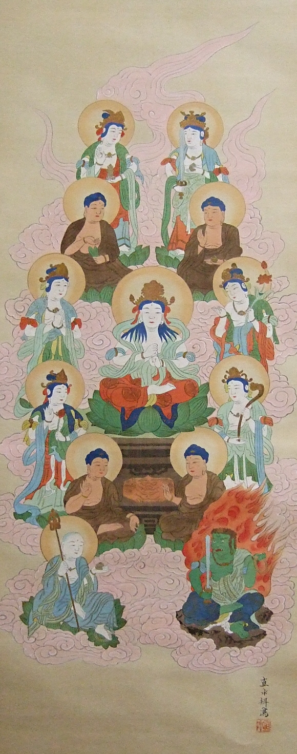 japanese buddha painting