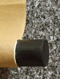 Kakemono End made of Kokutan Ebony Wood