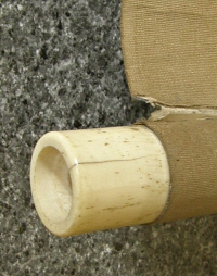 Roller end made from Antler