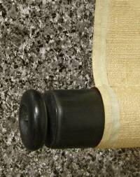 Roller End made of Black Ebony Wood