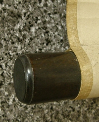 Roller End made of ebony wood