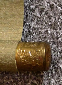Jikusaki Roller End made of Shinchu Brass
